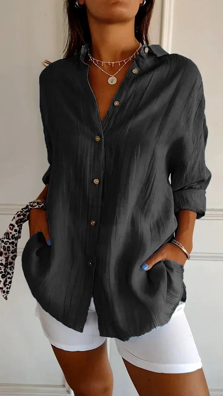 Chemise Bouton-Casual pour Femme