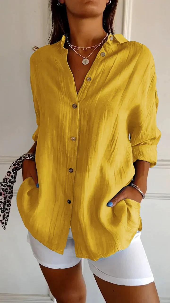 Chemise Bouton-Casual pour Femme