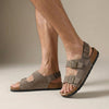 Simon | Sandales Slingback à Boucle en Liège Orthopédique pour Hommes