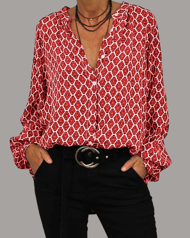 Blouse Femme Col V