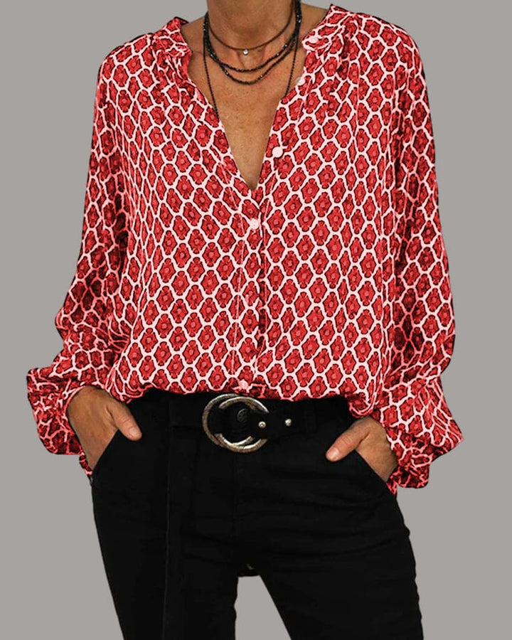 Blouse Femme Col V