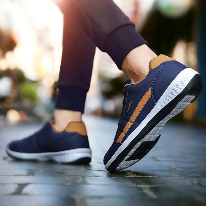 Baskets en cuir conçues pour l'équilibre pour hommes