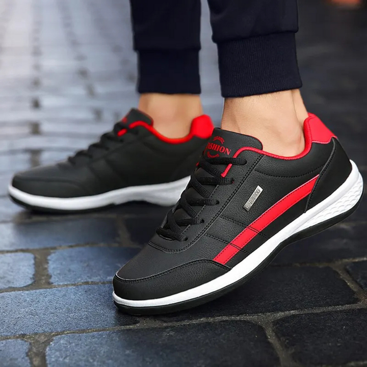 Baskets en cuir conçues pour l'équilibre pour hommes