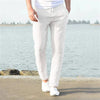 Pantalon d'été en mélange de lin pour homme