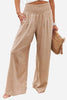 Sophia | Pantalons en Lin à Large Jambe Haute Taille Froncée Flottant