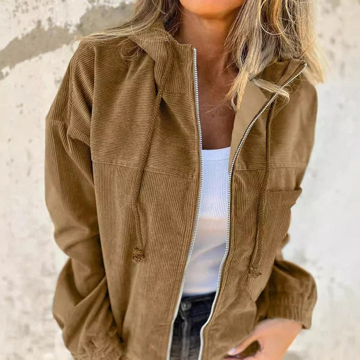 Veste à Capuche Femme Casual avec Zipper - La Facilité Quotidienne Rencontre le Style Sans Effort