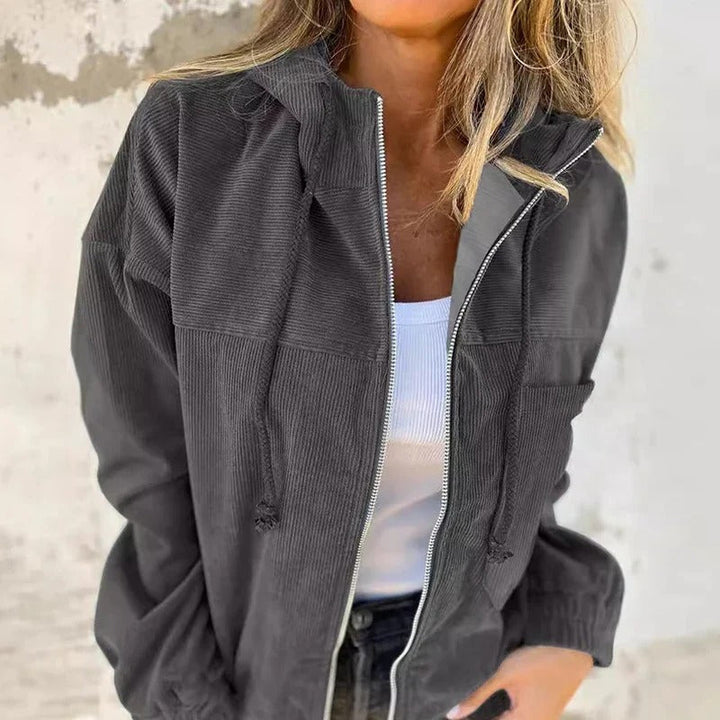 Veste à Capuche Femme Casual avec Zipper - La Facilité Quotidienne Rencontre le Style Sans Effort