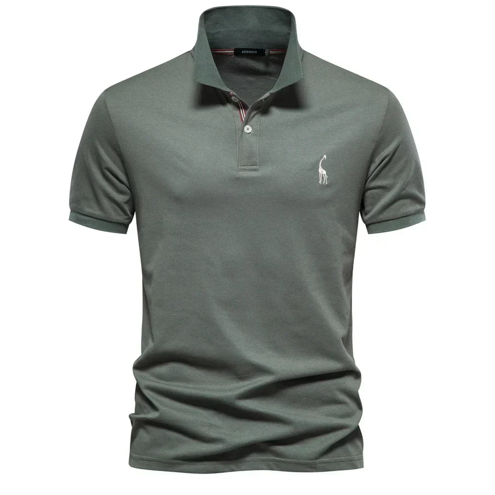 Austin | Men's Short Sleeve Button Polo Shirt