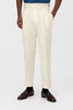 James | Pantalons Hommes Hauts Pliés avec Cordon de Serrage Jambe Droite