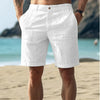 Alexander | Shorts en lin pour hommes, casual, à plat, été, chino