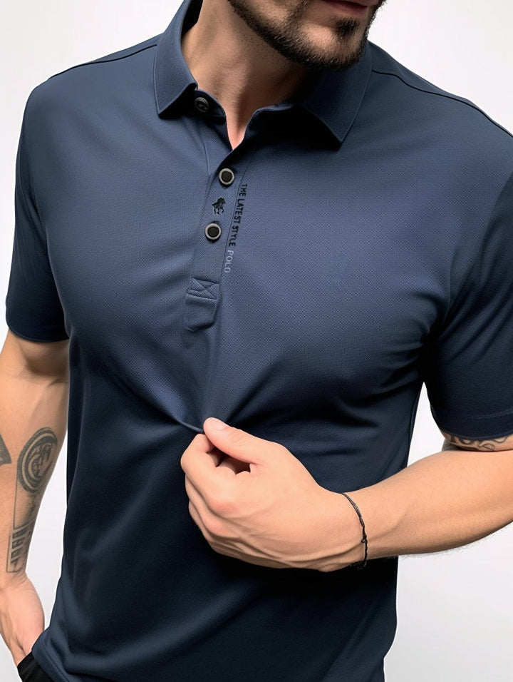 Owen | Men's Polo Shirt Wrinkle-Free Stretch Cotton Short Sleeve