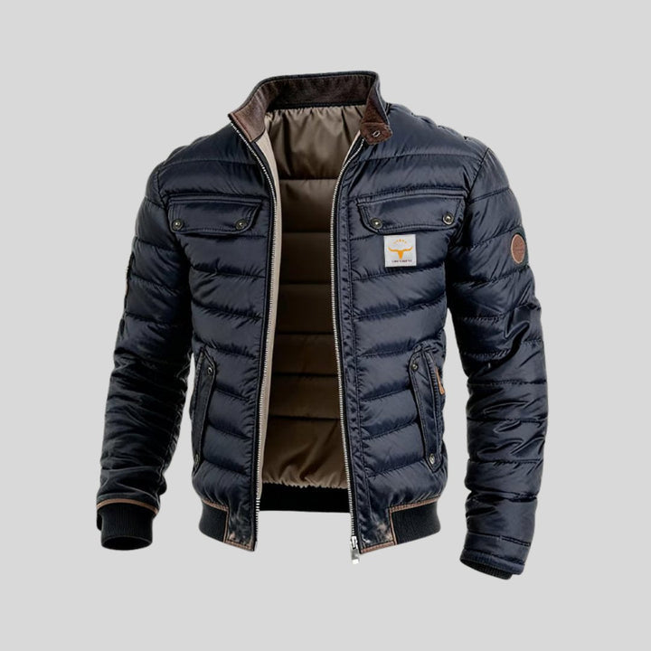 Lucas | Men's Quilted Puffer Jacket Wind Resistant Duck Down