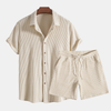 Leo | Ensemble de Chemise Casual à Deux Pièces pour Hommes
