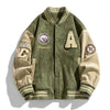 Anthony | Veste Bomber Varsity à Boutons pour Homme