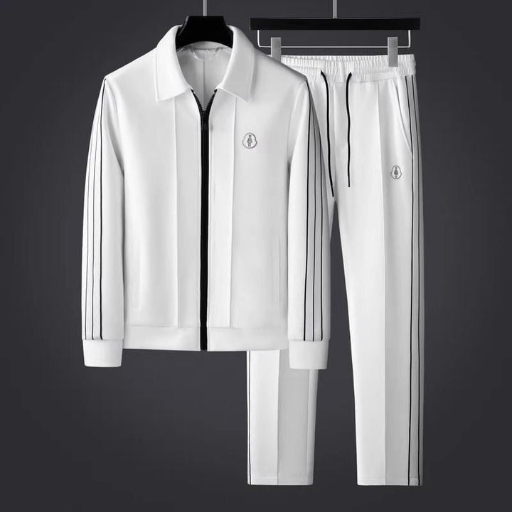 Ethan | Men's Tracksuit Set Lycra Zip-Up Jacket Athletic Pants
