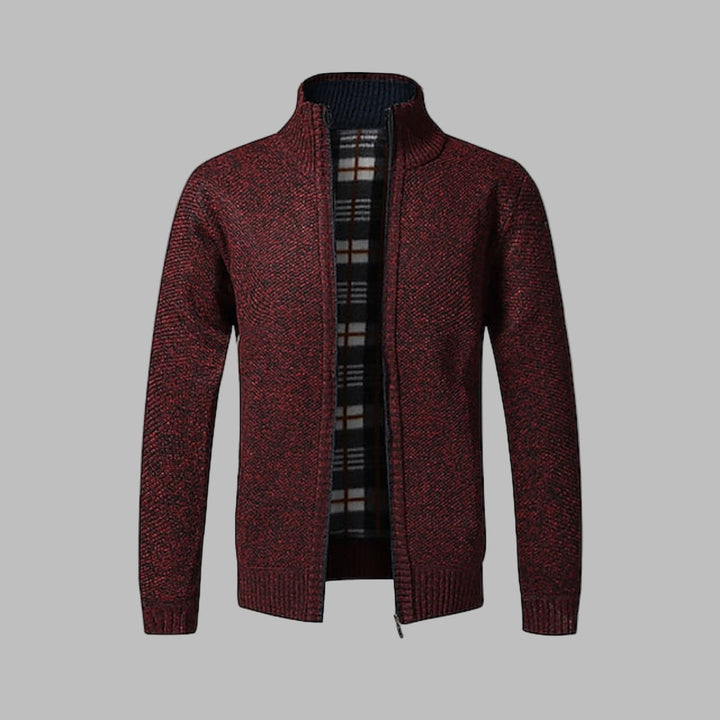 Pull en maille zipper chic pour hommes