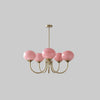 Lustre Moderne Rose et Or