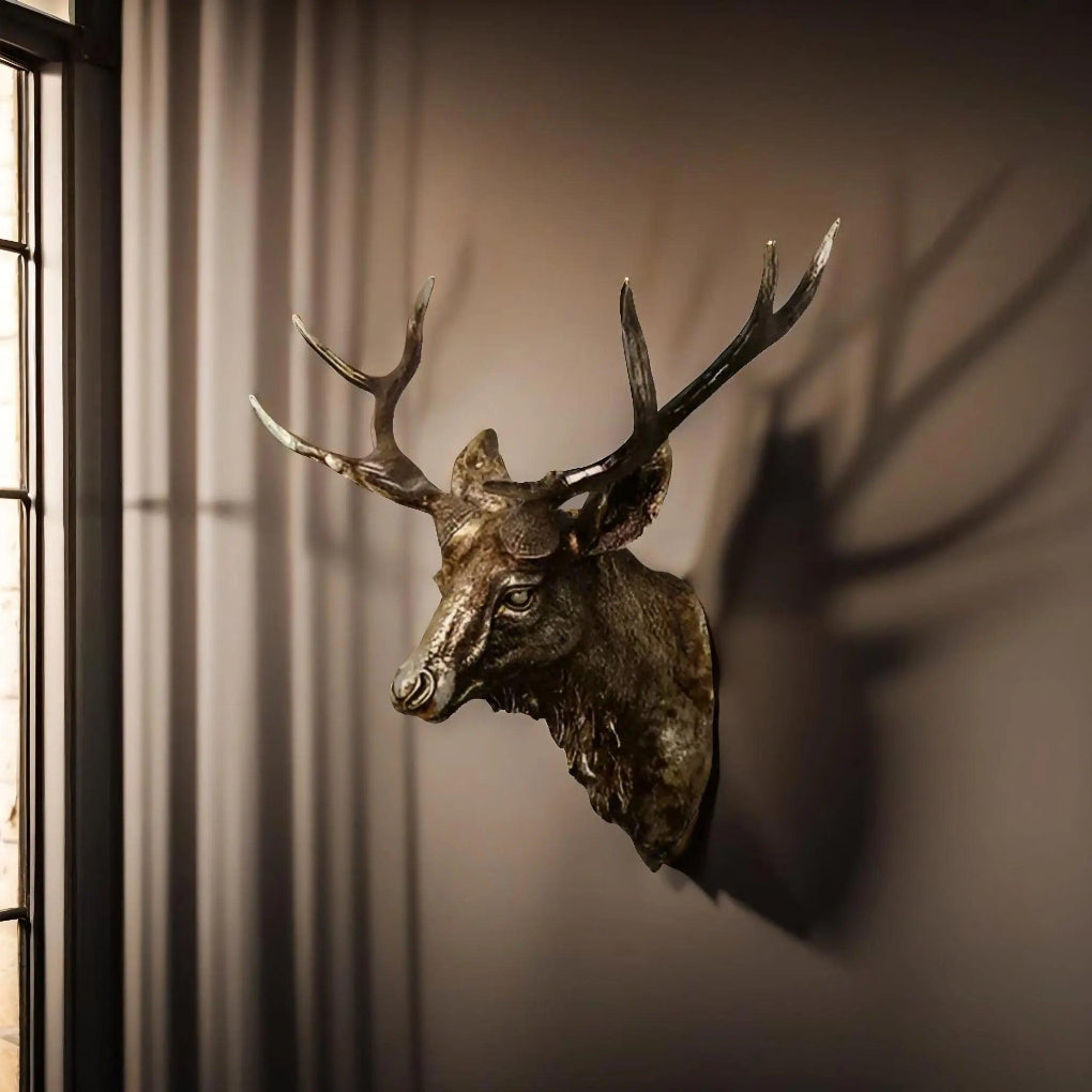 Décor mural tête de cerf majestueuse
