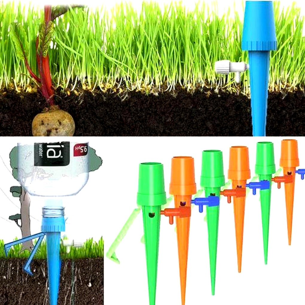 Pointes d'Arrosage Automatiques (Pack de 12) – Aide de Jardin à Flux Ajustable