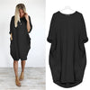 Chloe | Robe Midi Plus Size avec Poches Oversize Casual Confort