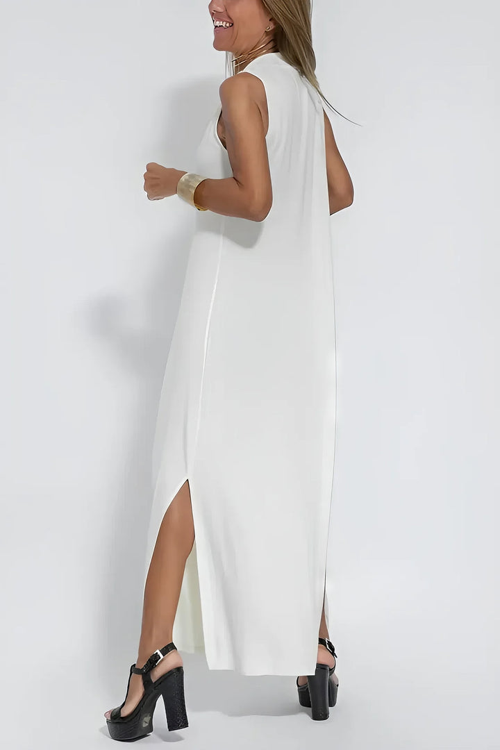 Charlotte | Plus Size Sleeveless Maxi Dress V-Neck Casual Elegant