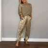 Charlotte | Ensemble Deux Pièces Grande Taille Pantalons Cargo Avec Cordon Utilitaire