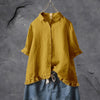 Madison | Blouse Femme Plus Size Bouton Devant Col Volant