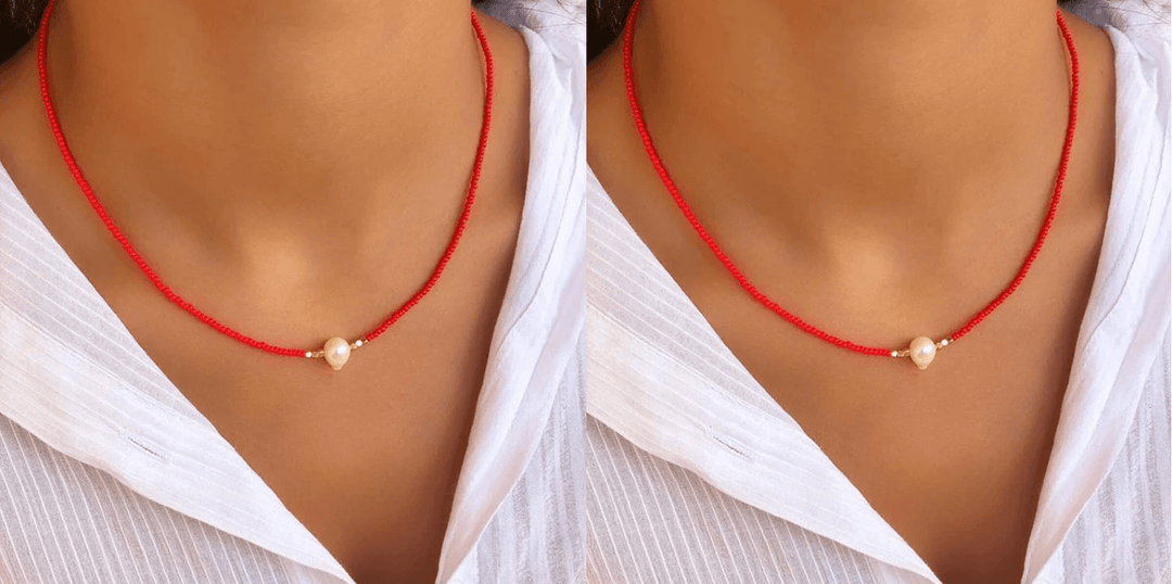 Pocket Pearl - Collier avec Perles Naturelles