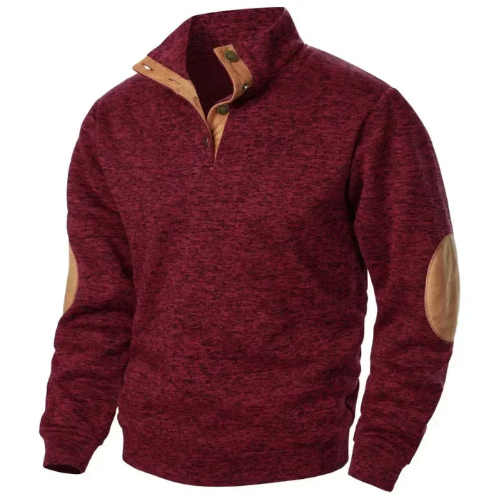 Sweat-shirt pour homme à col en V pour style décontracté et en plein air