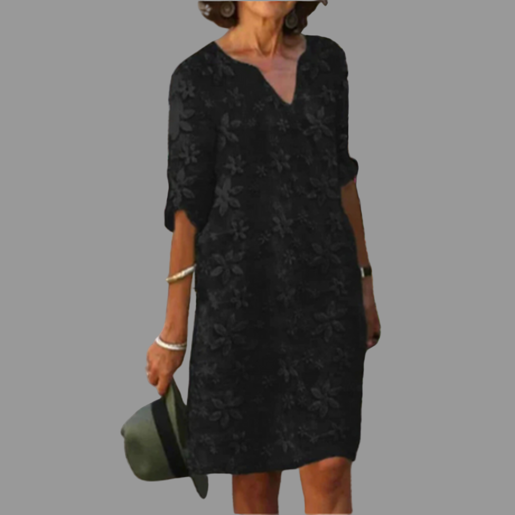 Robe Midi Femme – Style Moderne avec Design Floral