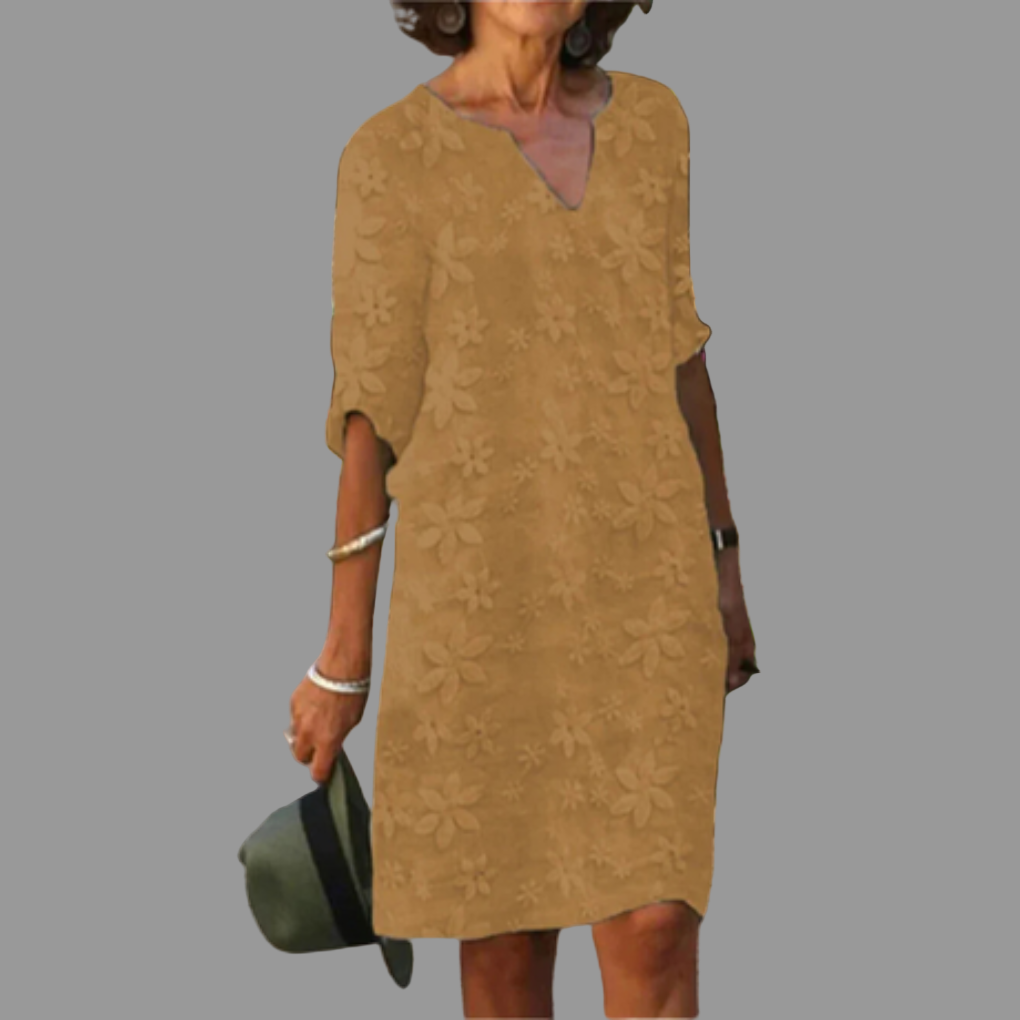 Robe Midi Femme – Style Moderne avec Design Floral