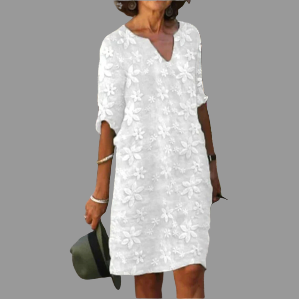 Robe Midi Femme – Style Moderne avec Design Floral