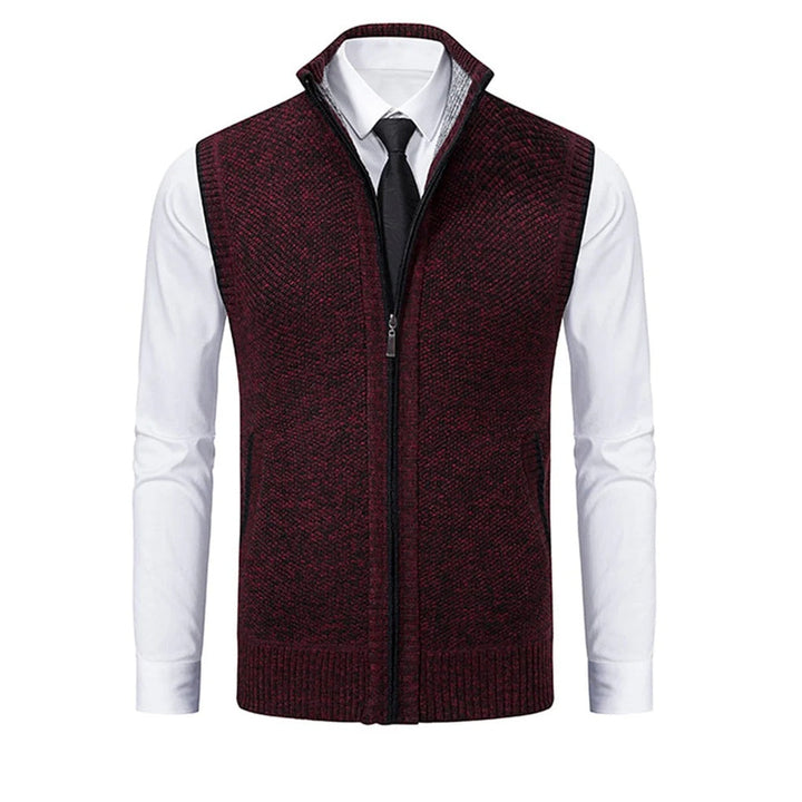 Gilet Homme Élégant — Couche Polie avec Détails Raffinés