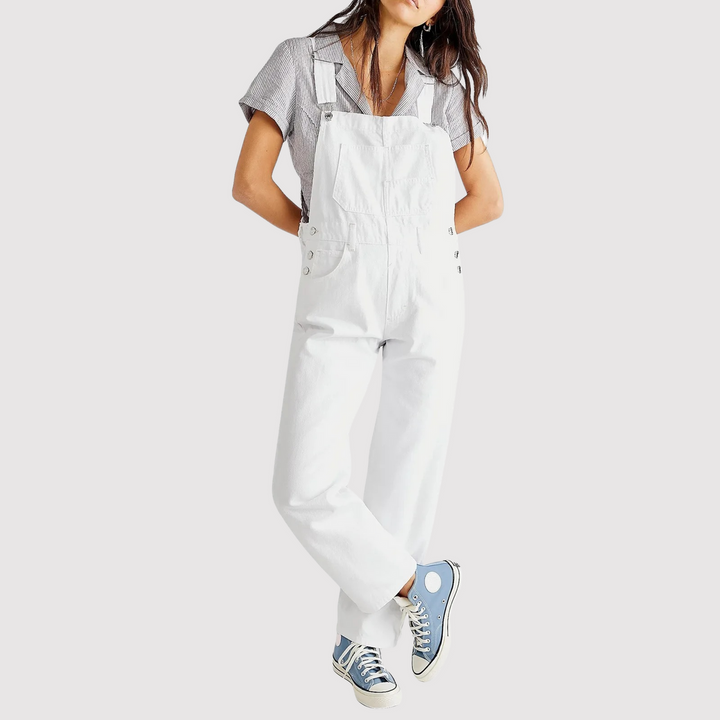 Combinaison en Denim Cool Sans Effort pour un Style Quotidien