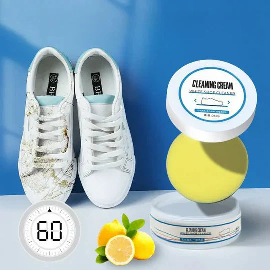 Crème Nettoyante Blanche Polyvalente pour Chaussures