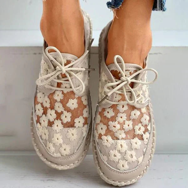 Baskets brodées pour femmes
