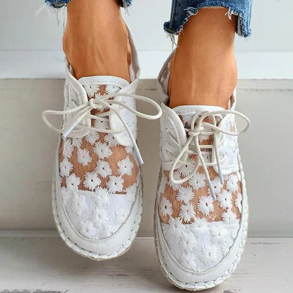 Baskets brodées pour femmes