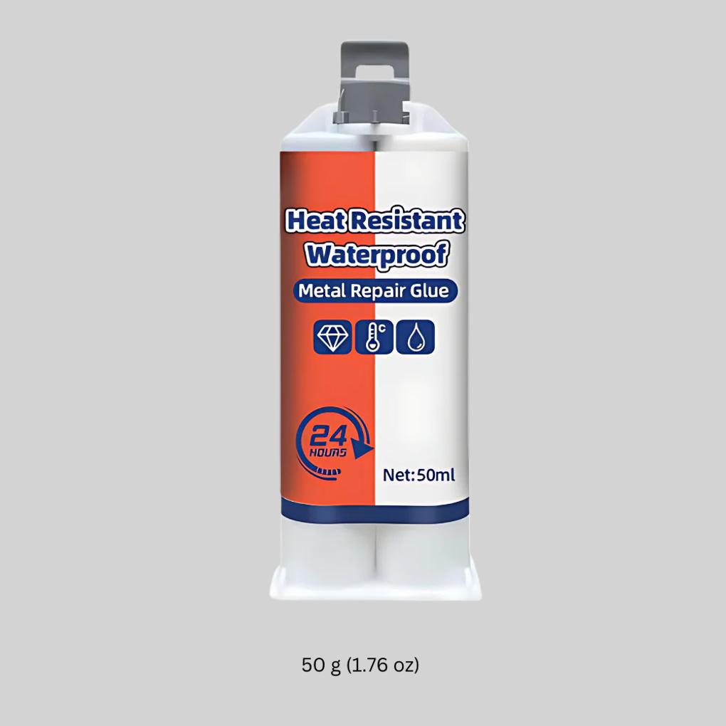 Adhésif de Réparation Métallique 50g – Formule de Liaison Imperméable