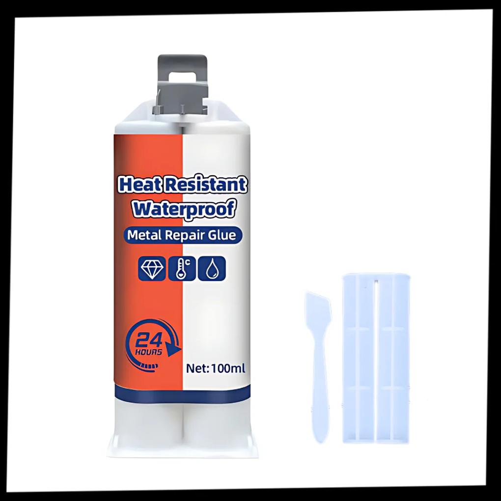 Adhésif de Réparation Métallique 50g – Formule de Liaison Imperméable