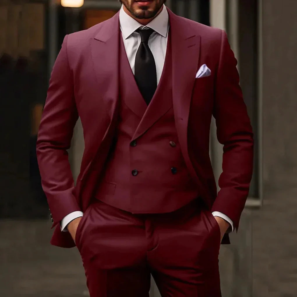 Ensemble de costume trois pièces pour hommes