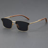 Luna | Lunettes de soleil monture mi-haute polarisées UV400 browline classique