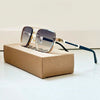 Layla | Lunettes de soleil Retro Aviateur Or Cadre Titane Gradiant