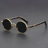 Olivia | Lunettes de soleil rétro rondes cadre en métal protection UV400