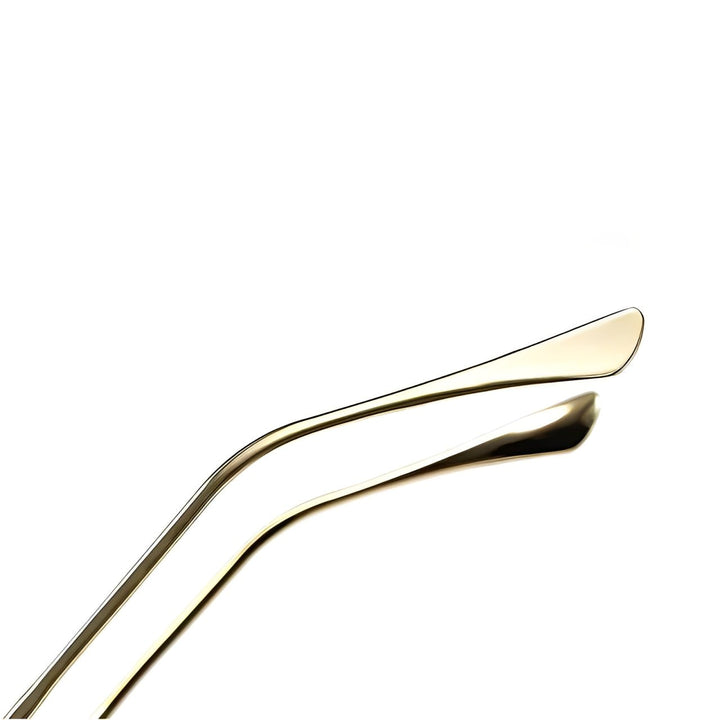 Mia | Sunglasses Retro Square Gold Titanium Frame Gradient UV400