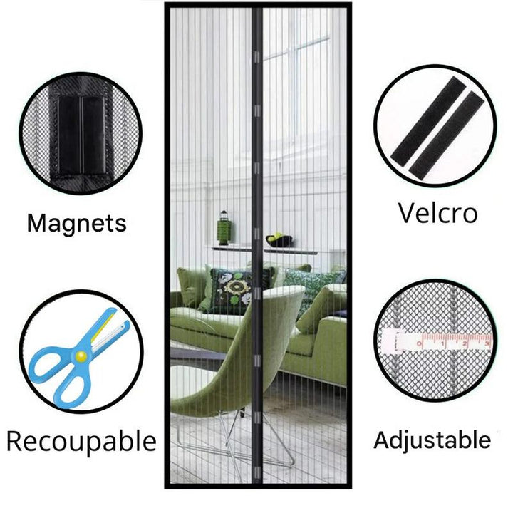 Porte Écran Magnétique – Barrière Insectes Mains Libres