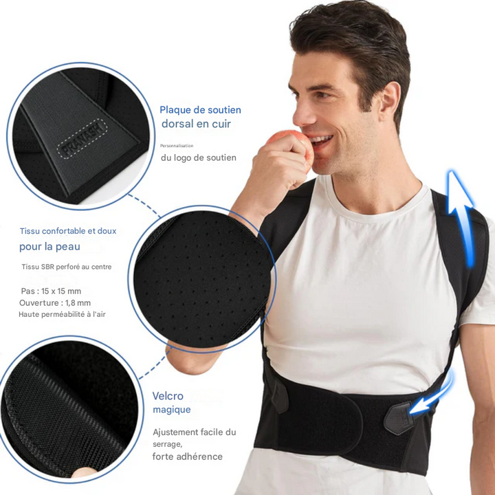 Correcteur de posture du dos unisexe