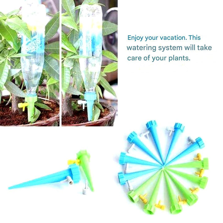 Pointes d'Arrosage Automatiques (Pack de 12) – Aide de Jardin à Flux Ajustable