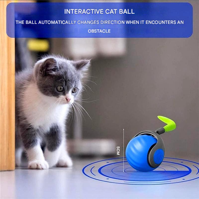 Jouet de Balle Interactif pour Chat – Sphère Roulante Auto-Mouvante