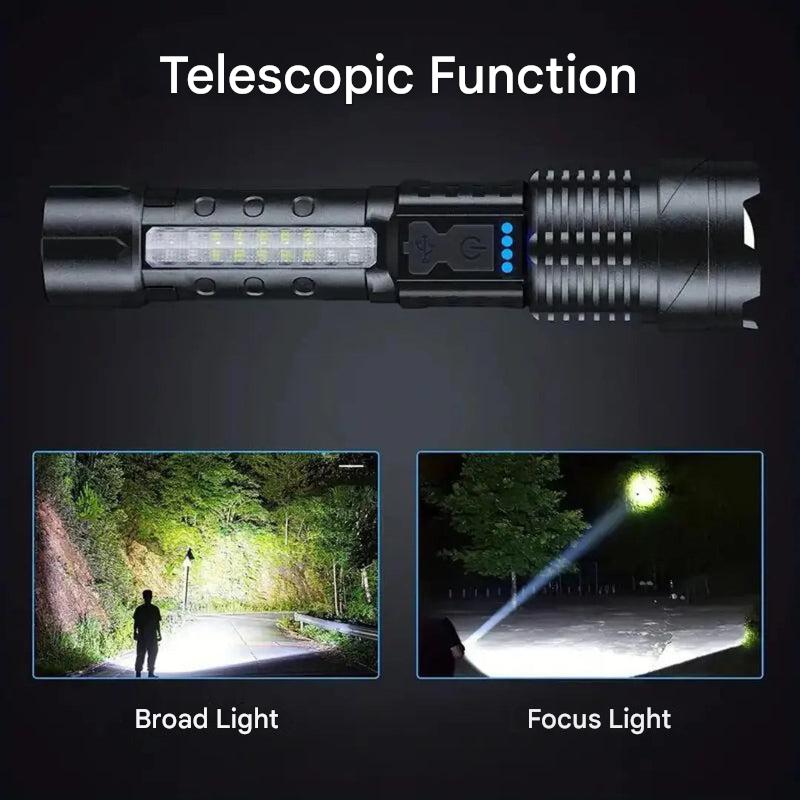 Lampe Militaire OutdoorHaven – Torche Tactique 5000 Lumen