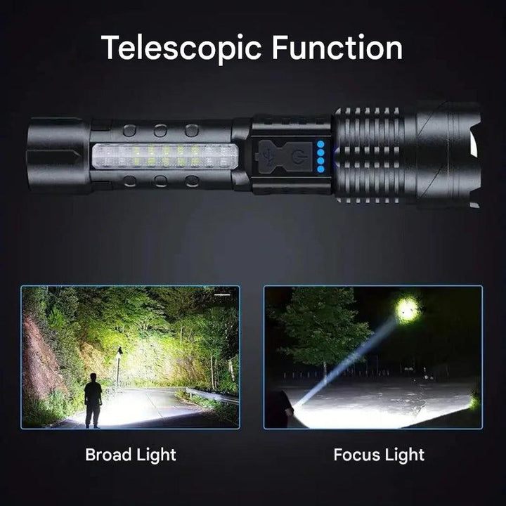 Lampe Militaire OutdoorHaven – Torche Tactique 5000 Lumen